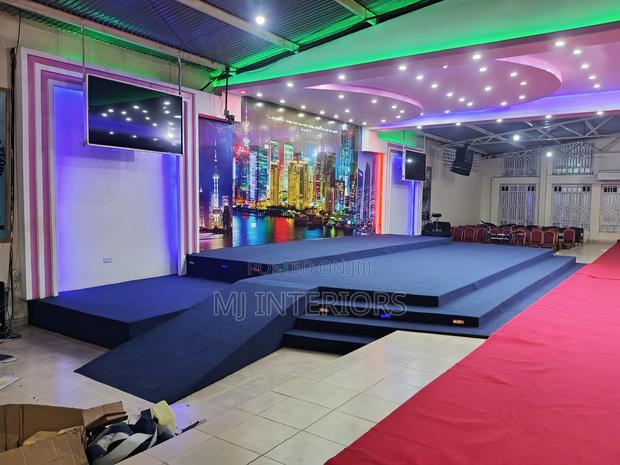 Premium Blue Wall to Wall Carpet With Installation