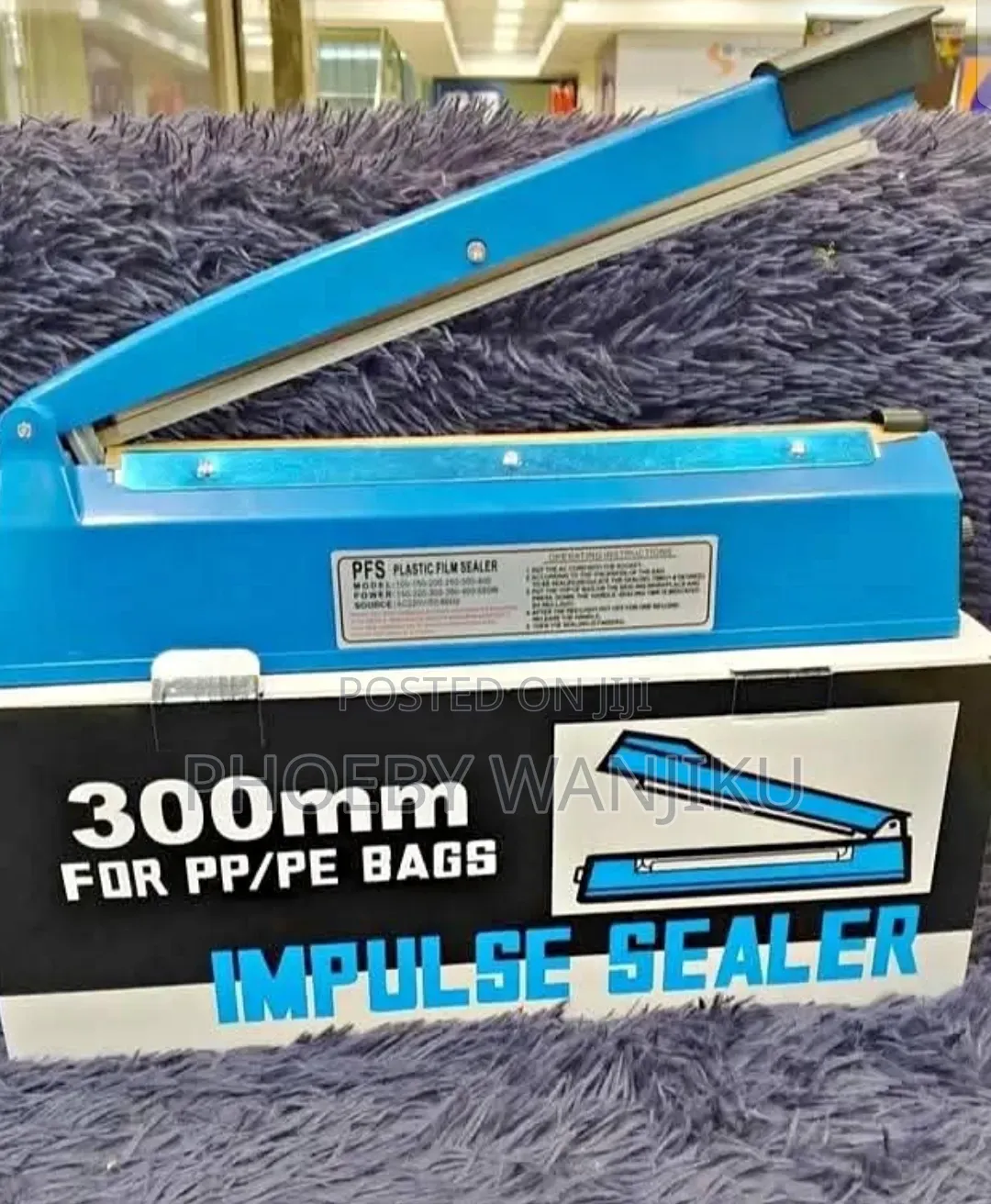 Plastic Papers Impuse Sealer/Sealing Machine 300mm