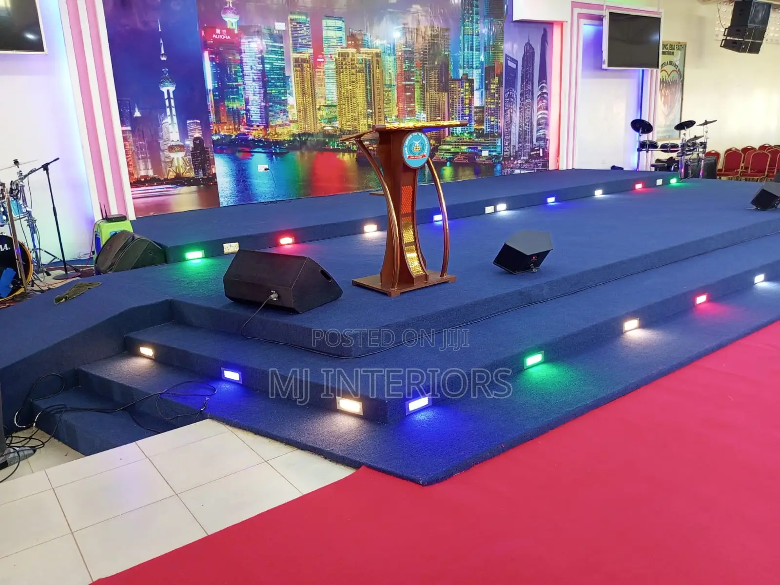 Soft Blue Wall to Wall Carpet for Modern Homes