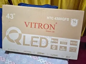 Vitron 43 Inch Qled Smart Android Tv Bluetooth | Wi-Fi | Full Hd