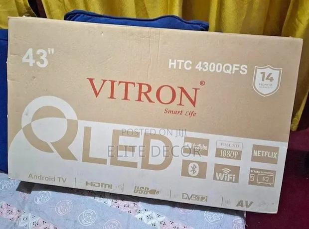 Vitron 43 Inch Qled Smart Android Tv Bluetooth | Wi-Fi | Full Hd - thumbnail 2