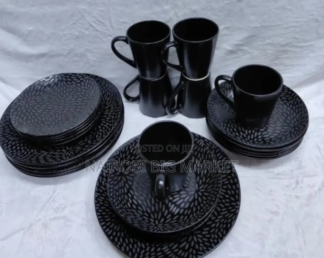 Big Offer of Today Black Leaf Dinner Set