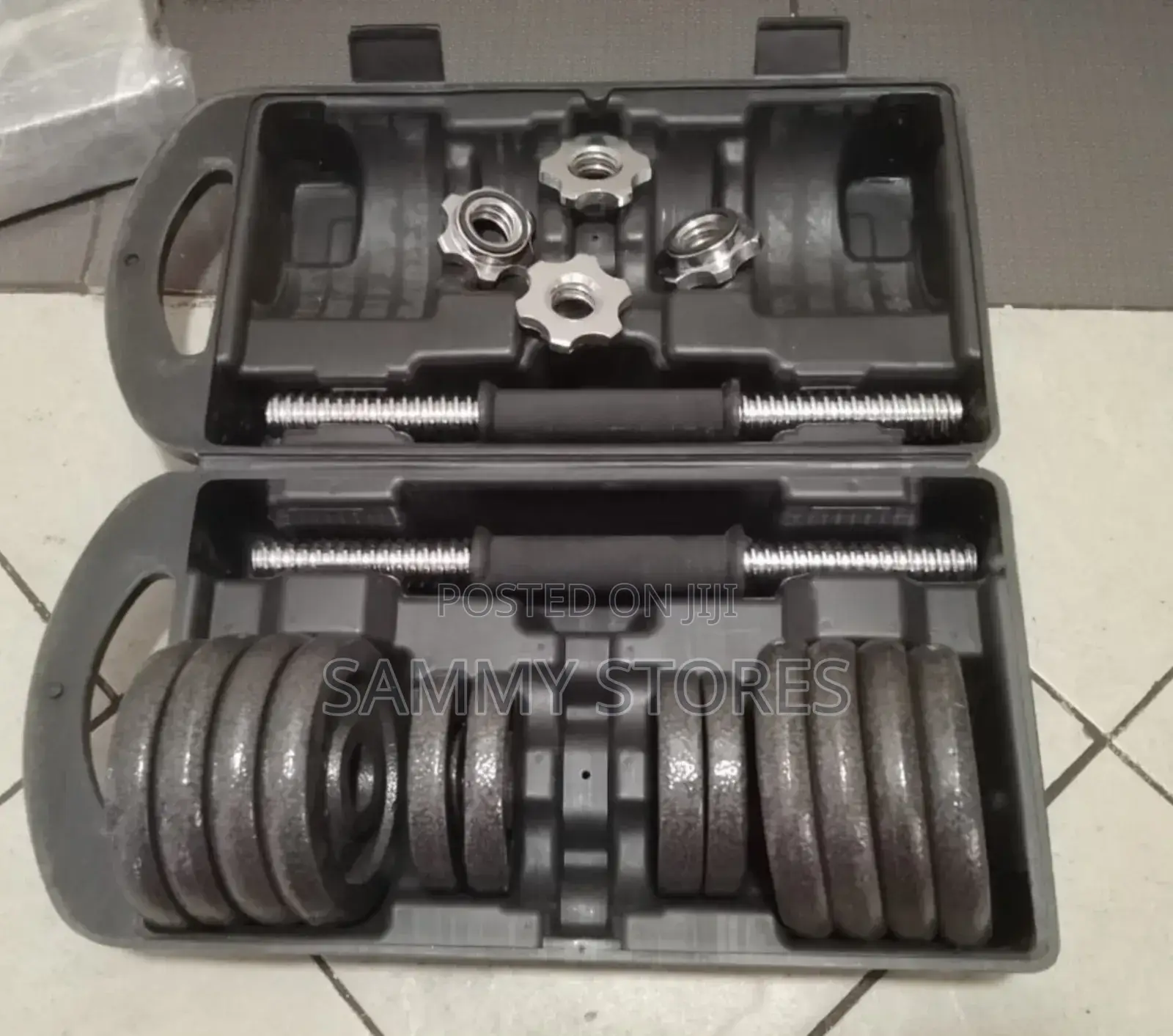 30kg Portable Adjustable Dumbbell Kit – Strength Training Weight Set