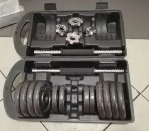30kg Portable Adjustable Dumbbell Kit – Strength Training Weight Set