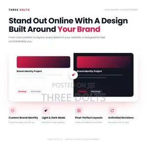 Custom Brand Website Design With Light and Dark Mode for Creativity