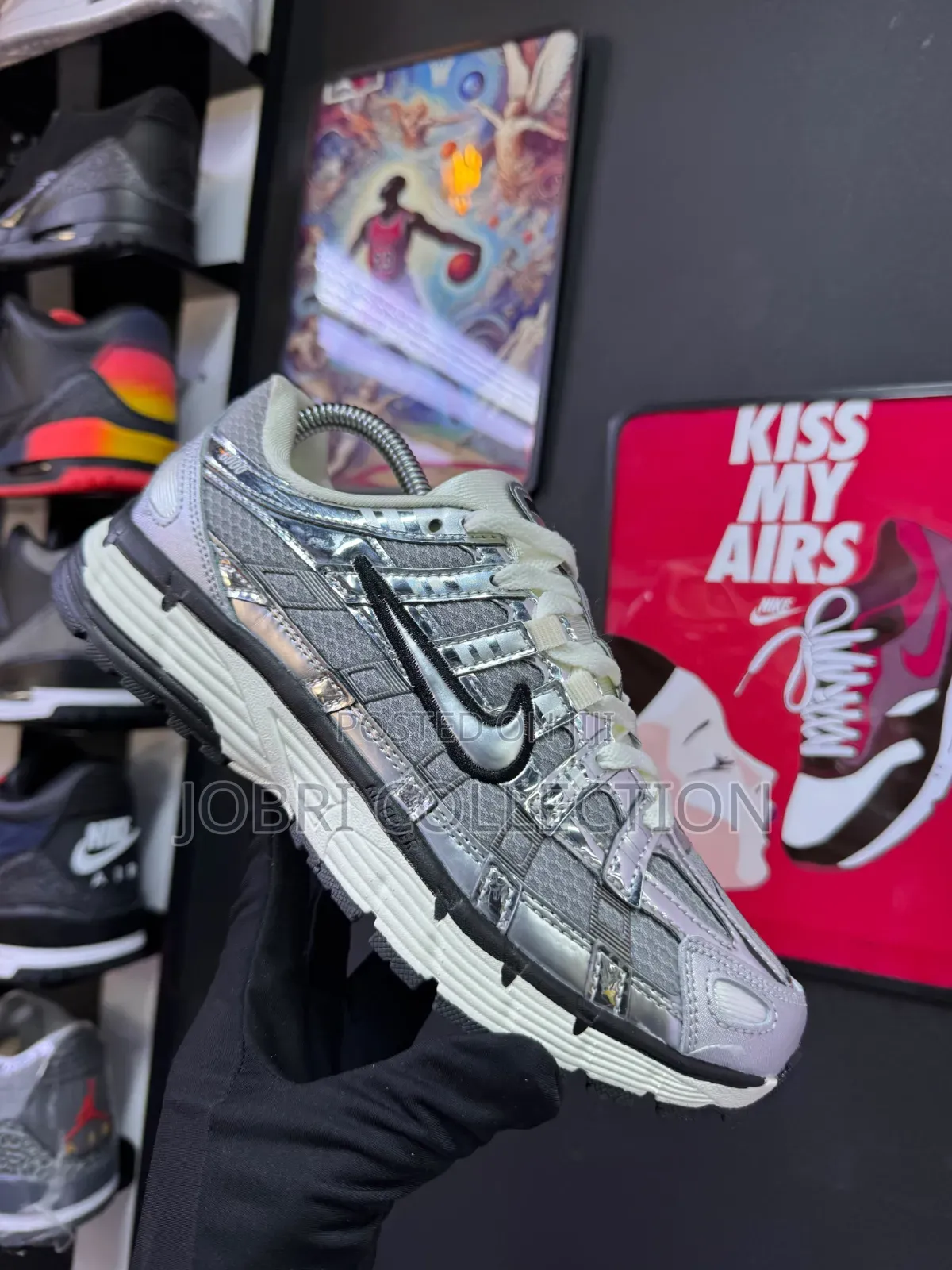 Nike P-6000 Metallic Silver Sneakers