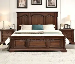 King Bed: Monarch Solid Mahogany Bed With Nightstands