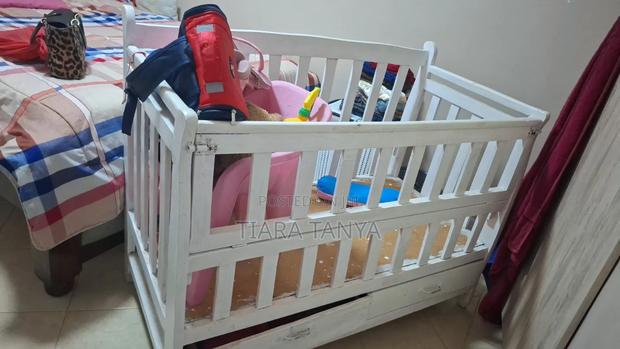 Used Wooden Baby Cot on Offer - main view