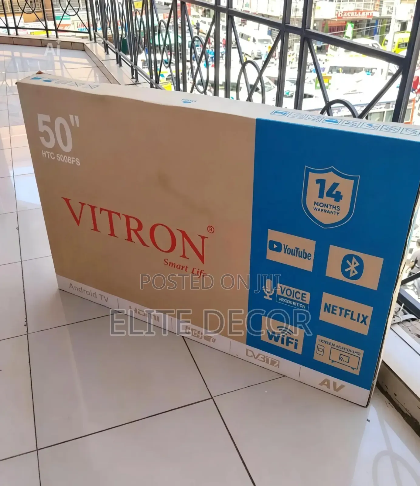 Vitron 50" Smart Android Uhd Tv –Wi-Fi, Bluetooth, Netflix, Youtube