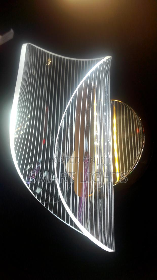 Modern Curved Led Crystal Wall Sconce- Luxury Decorative Light - thumbnail 2