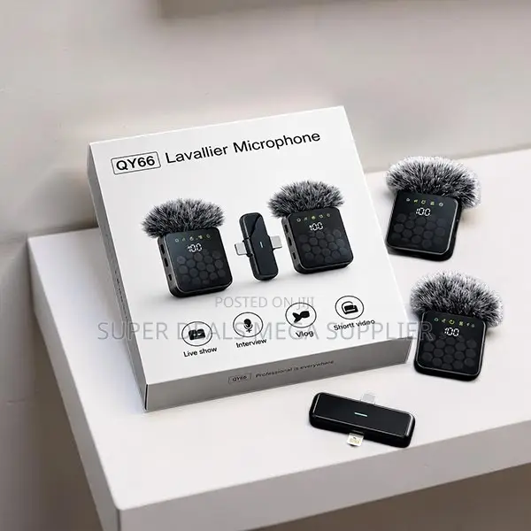 Crystal Clear Audio 3 In 1 Dual Mics Wireless Lavalier Microphone