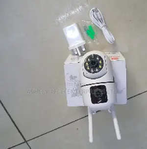 Wall Mounted Dual Lens Smart Home Baby Monitor Wifi Security Camera