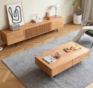Tv Cabinet: Timber Linear Tv Cabinet
