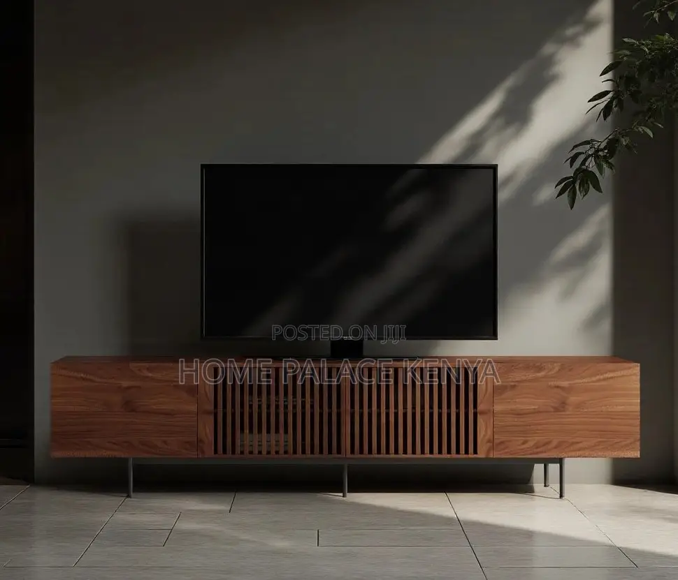 Tv Cabinet: Timber Linear Tv Cabinet