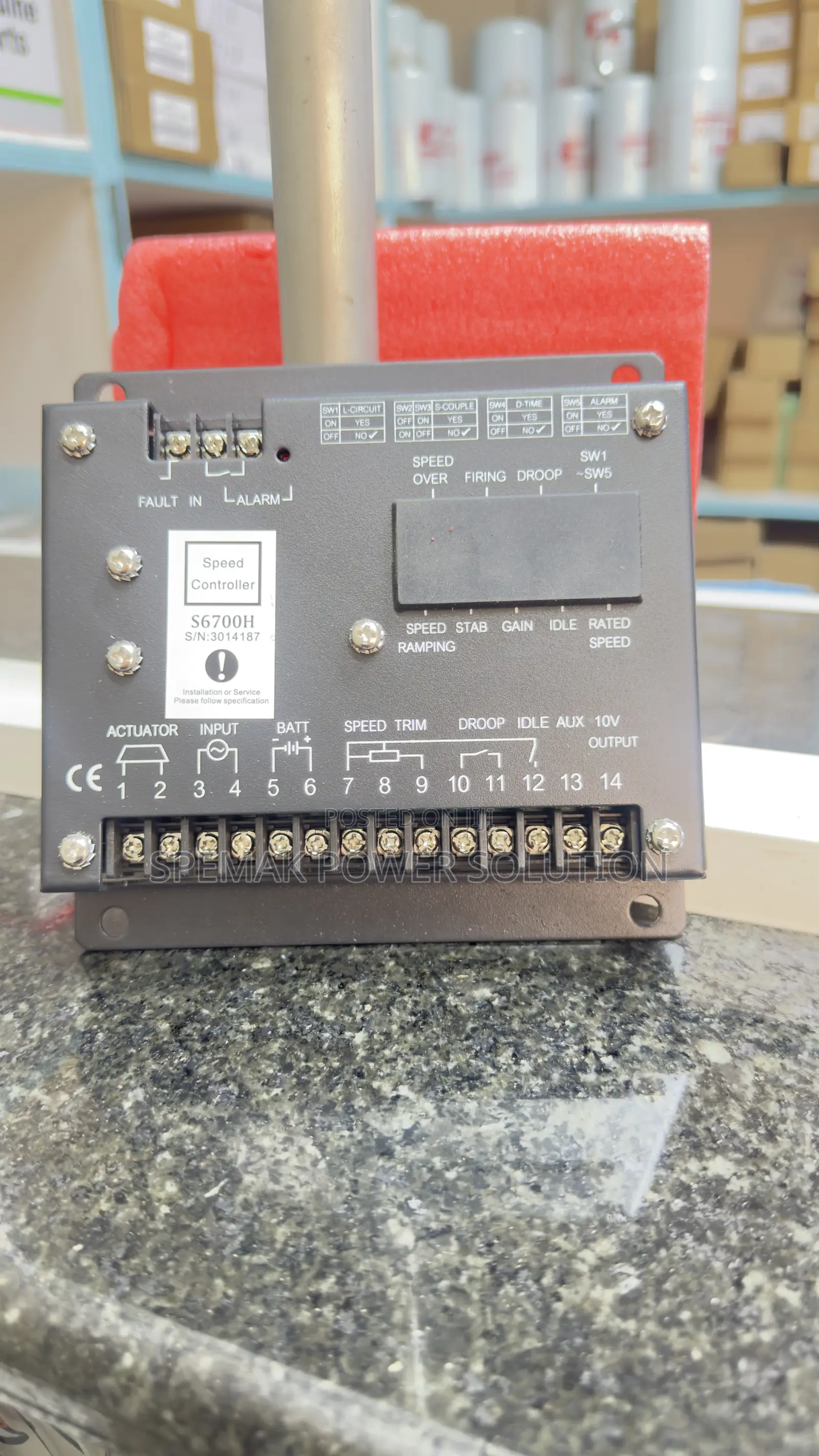Cummins S6700h Speed Controller