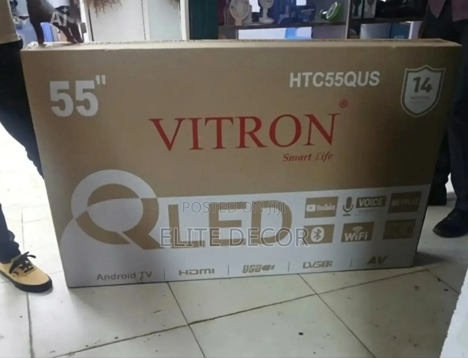 Vitron 55 Inches Smart Android Uhd Tv – Wi-Fi, Bluetooth, Netflix