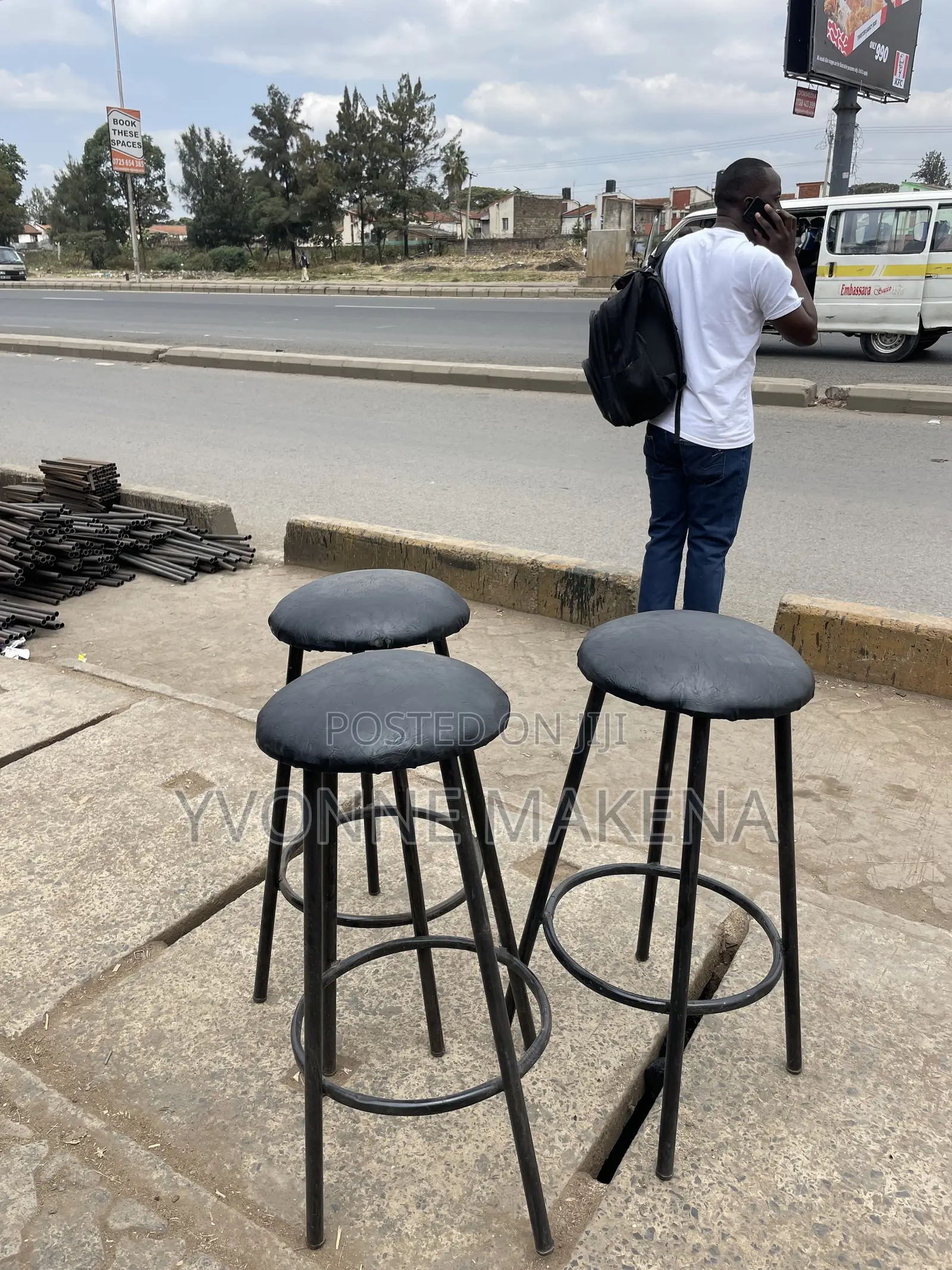 Black Sponch Stools