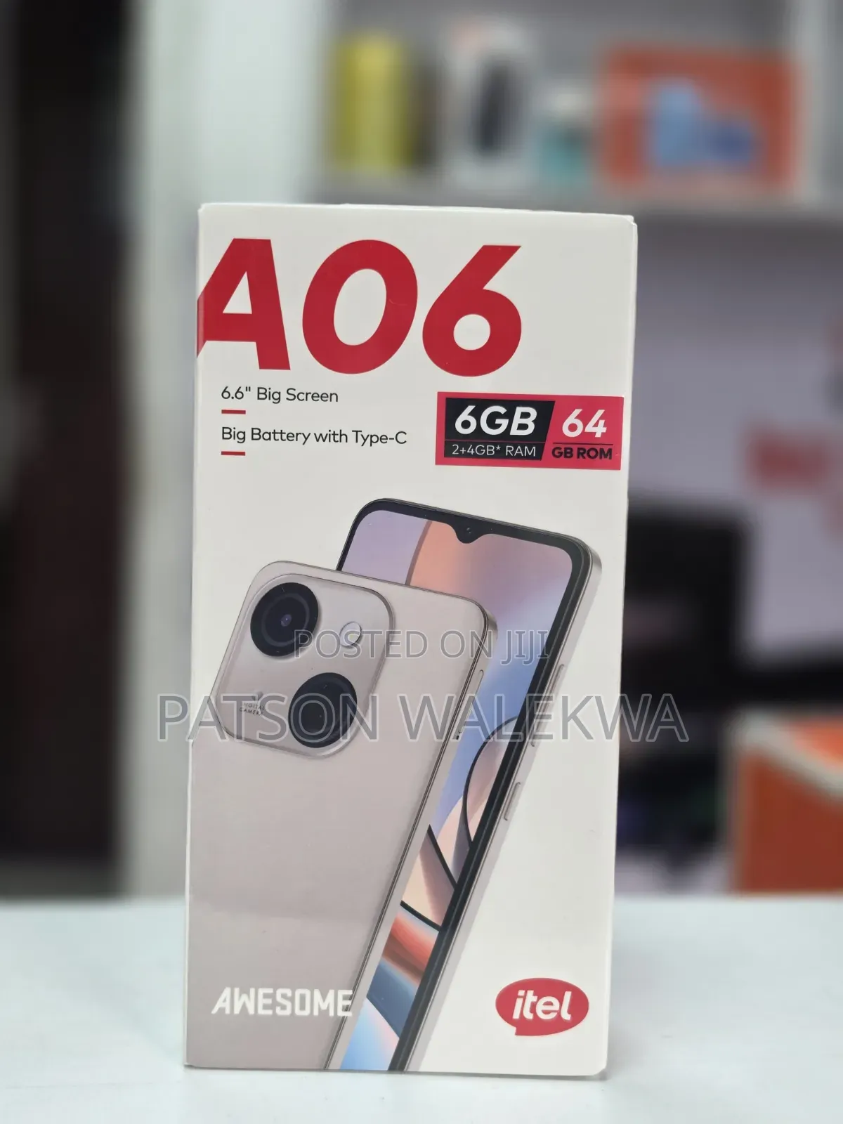 New Itel A06 64 GB Gold