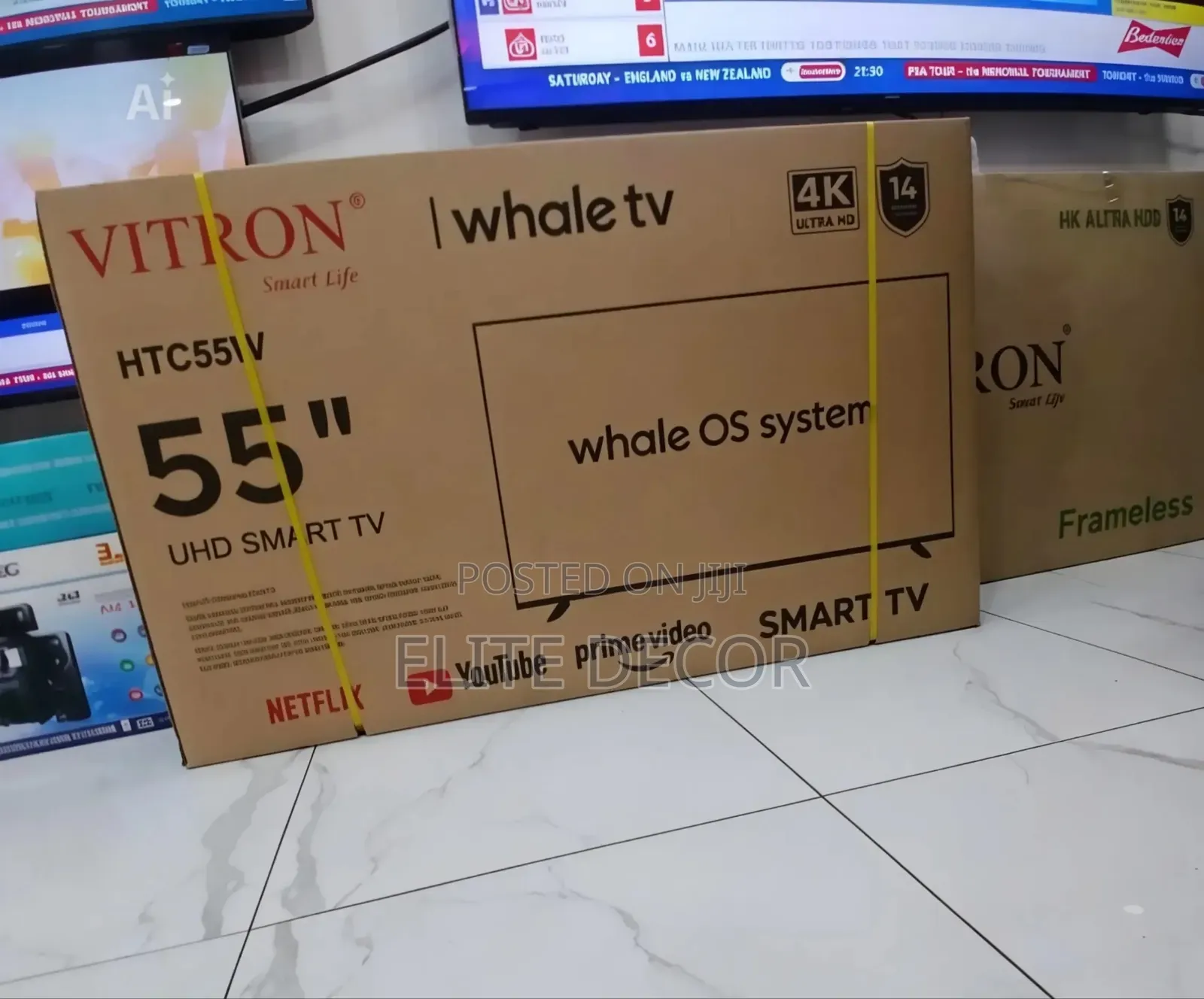 Vitron 55 Inch Whale Os Smart Uhd Tv – Netflix, Youtube, Wi-Fi