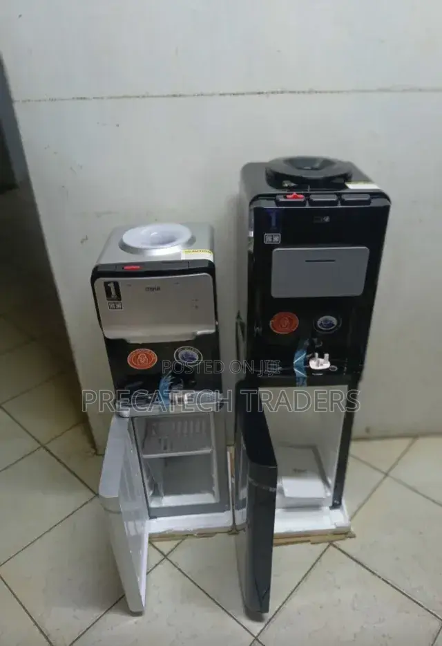 Mika Hot Cold Water Dispenser With Cabinet – Silver/Black