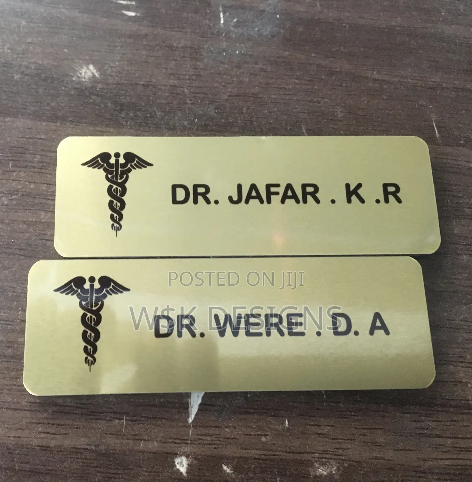 Printed Golden Badges