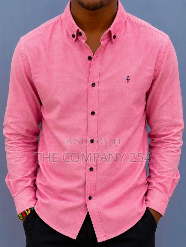 Quality Casual Collar Cotton Buttoned Long Sleeved Shirts - thumbnail 2
