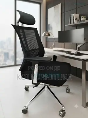 Office Chairs; Ergonomic Office Fabric Chairs With Star Cross Legged
