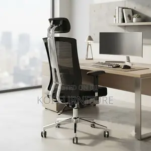 Office Chairs; Ergonomic Office Fabric Chairs With Star Cross Legged