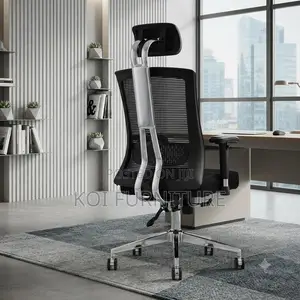 Office Chairs; Ergonomic Office Fabric Chairs With Star Cross Legged