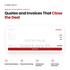Freelancer Agency Website Design | Quote Requests Invoicing Tools