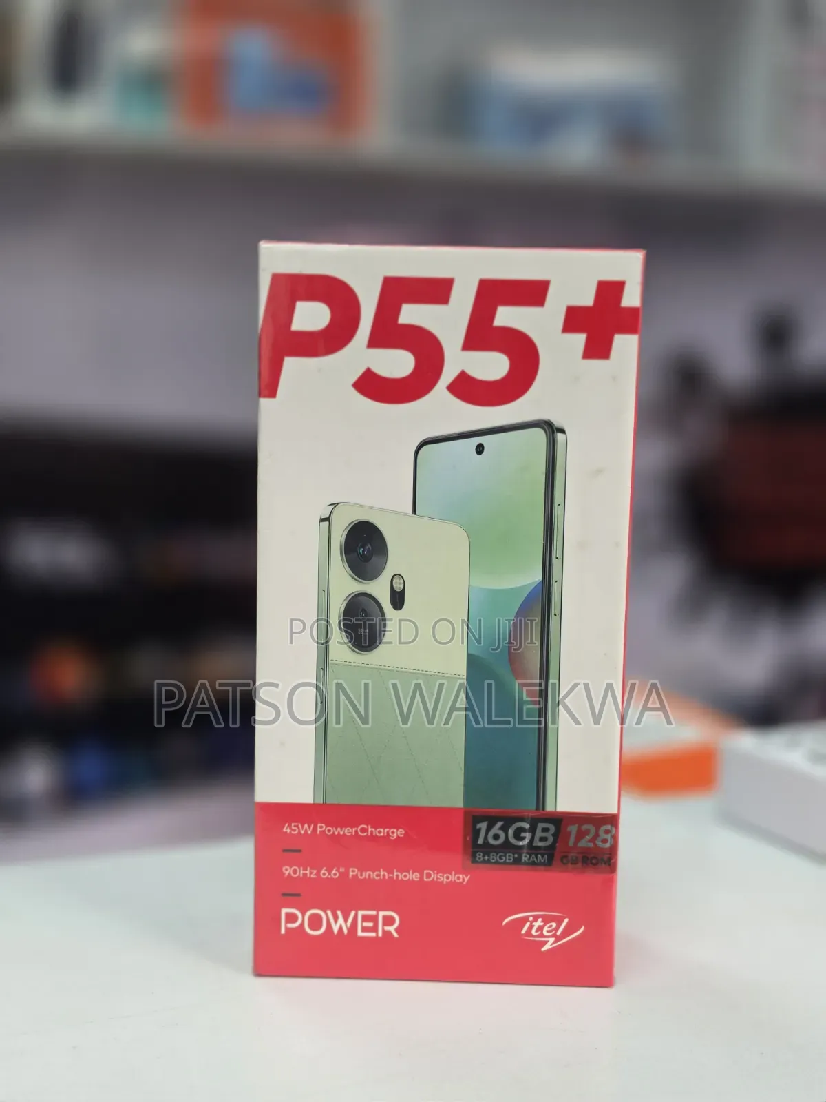 New Itel P55+ 128 GB Black