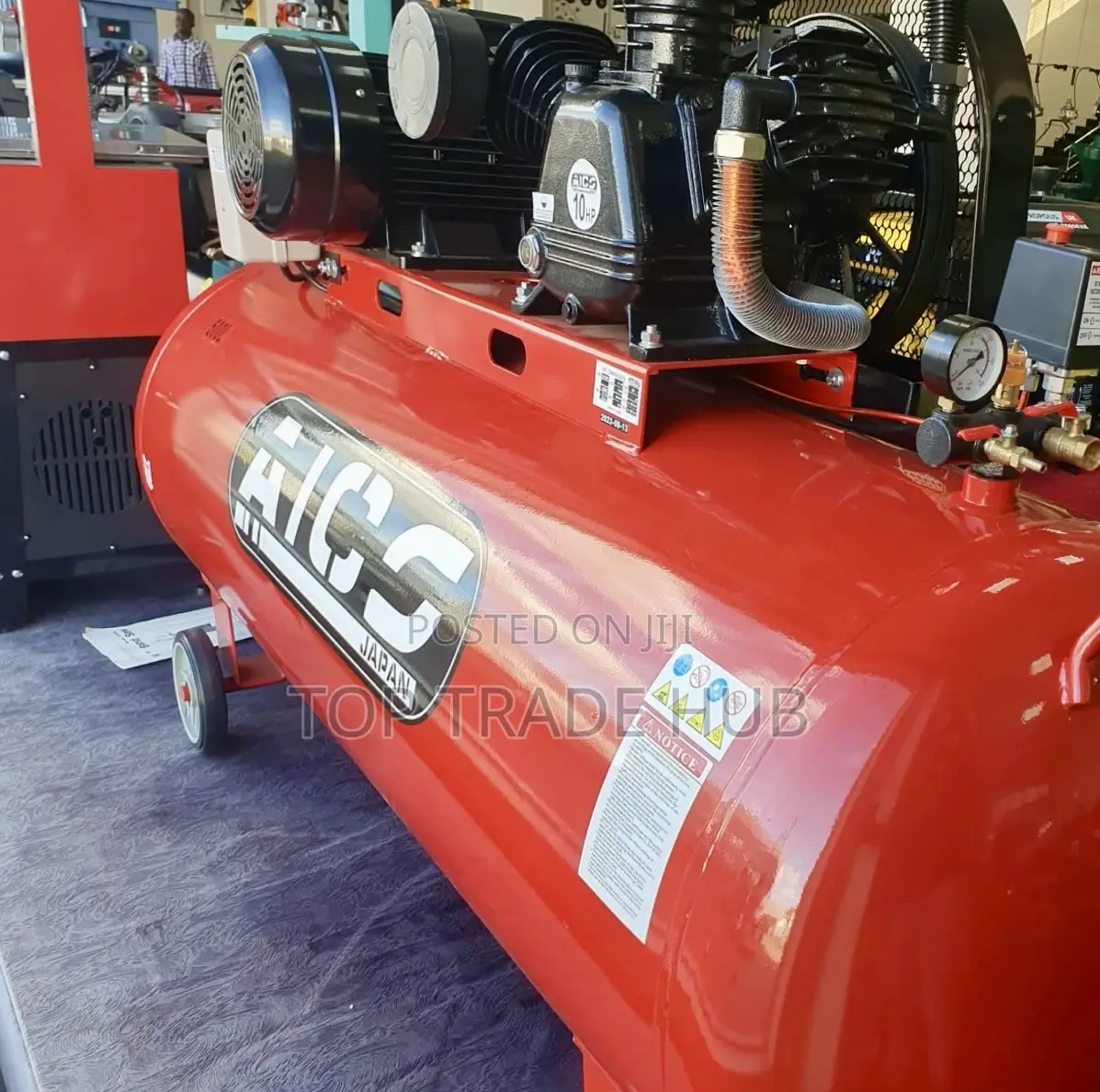 Aico Japan Electric Driven Air Compressor 500 Litres Three Phase 10hp