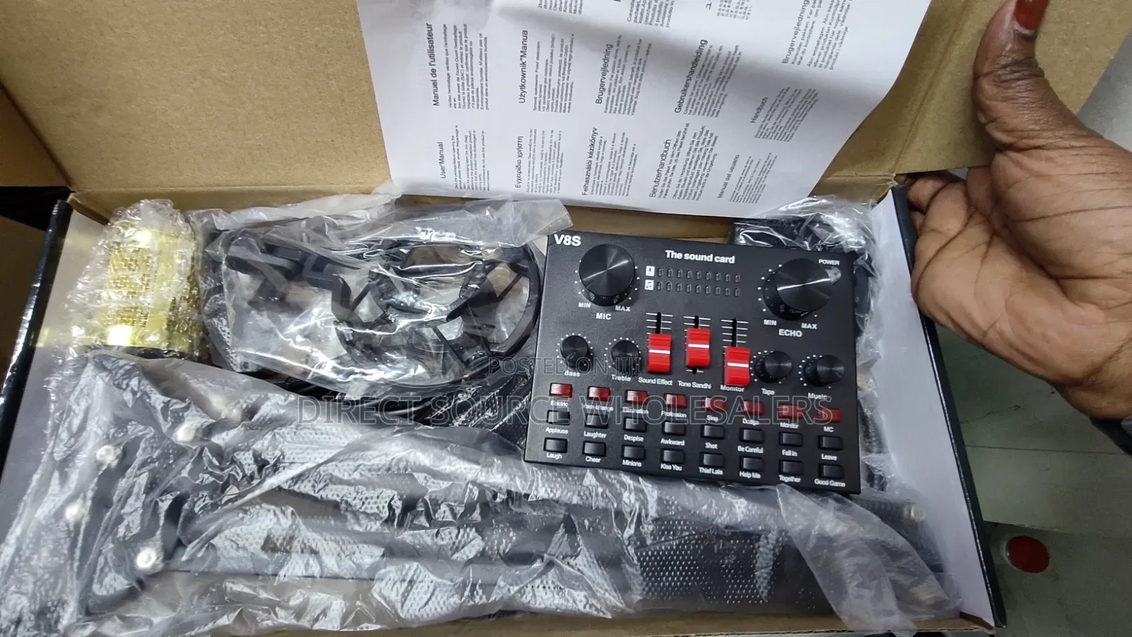V8s Sound Card With Bm800 Mic