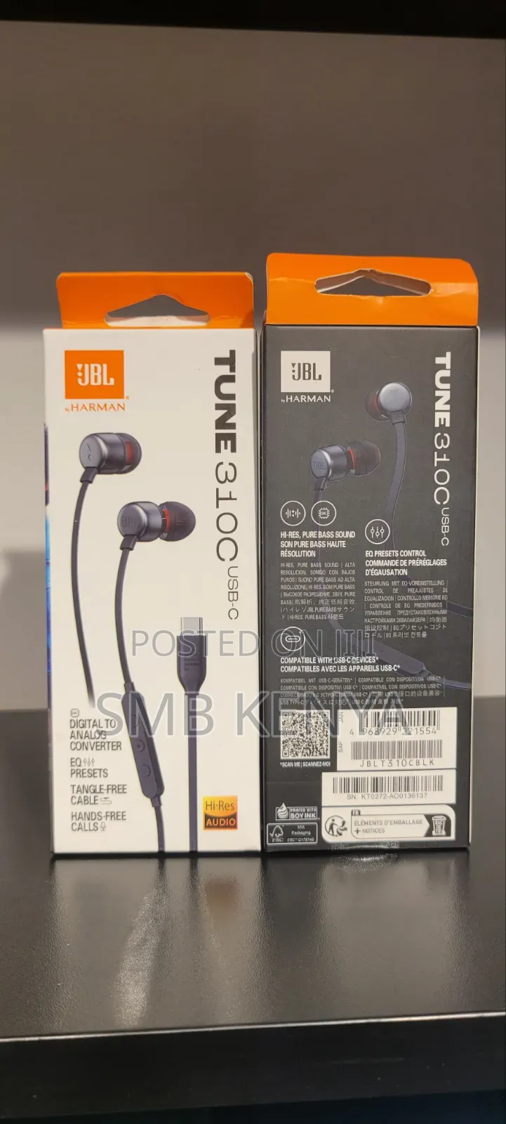 JBL Type C Earphones-Tune 310c