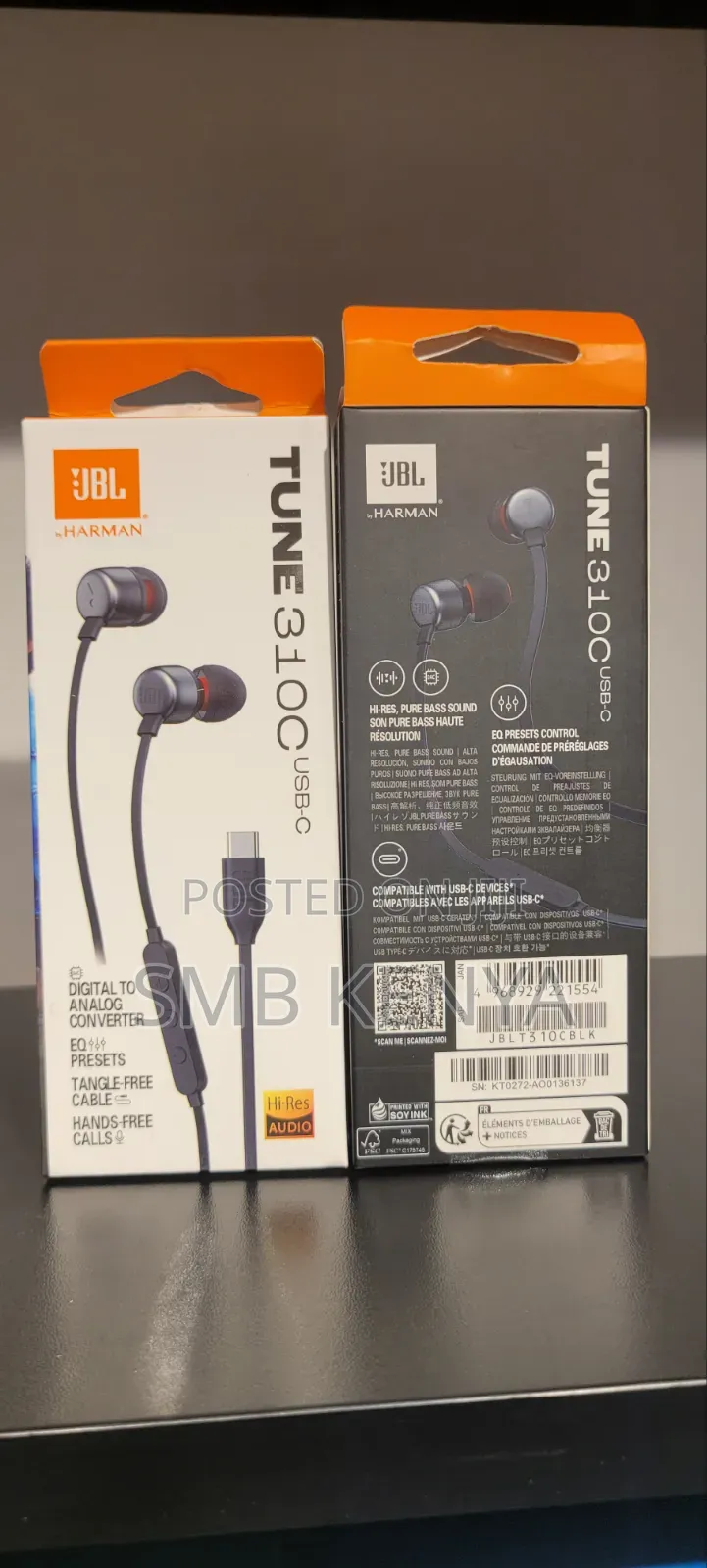 JBL Type C Earphones-Tune 310c
