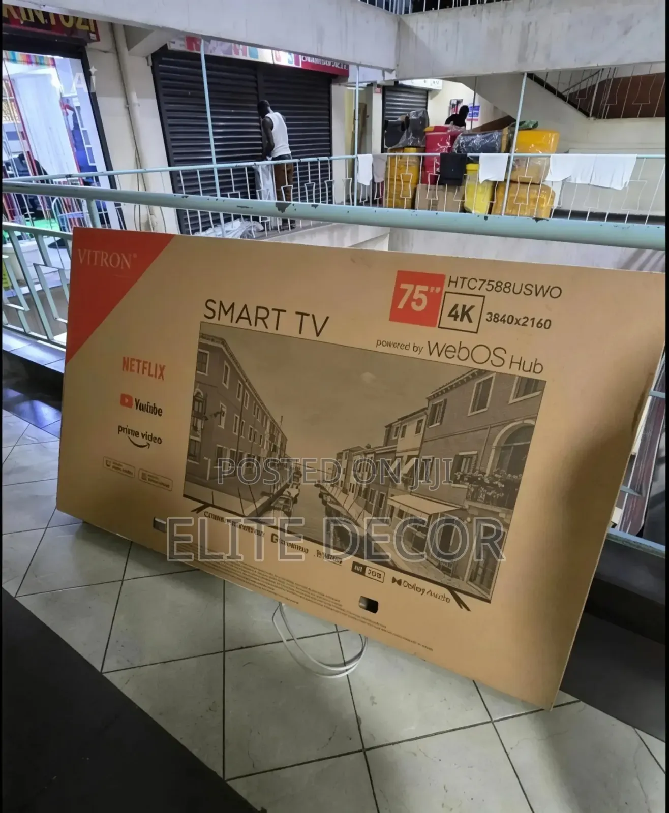 Vitron 75 Inch Uhd Smart Webos Tv – Frameless, Voice Control, Wi-Fi