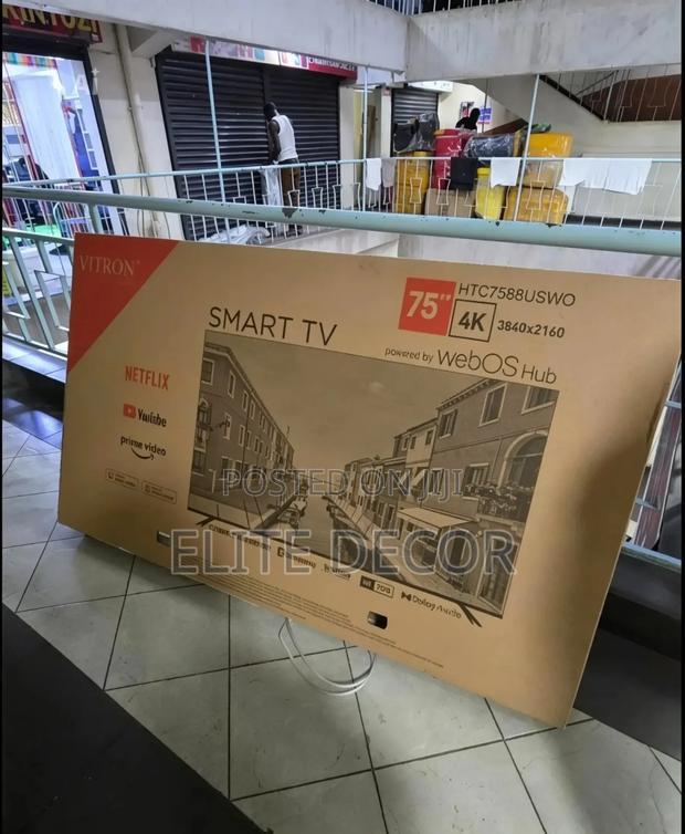 Vitron 75 Inch Uhd Smart Webos Tv – Frameless, Voice Control, Wi-Fi