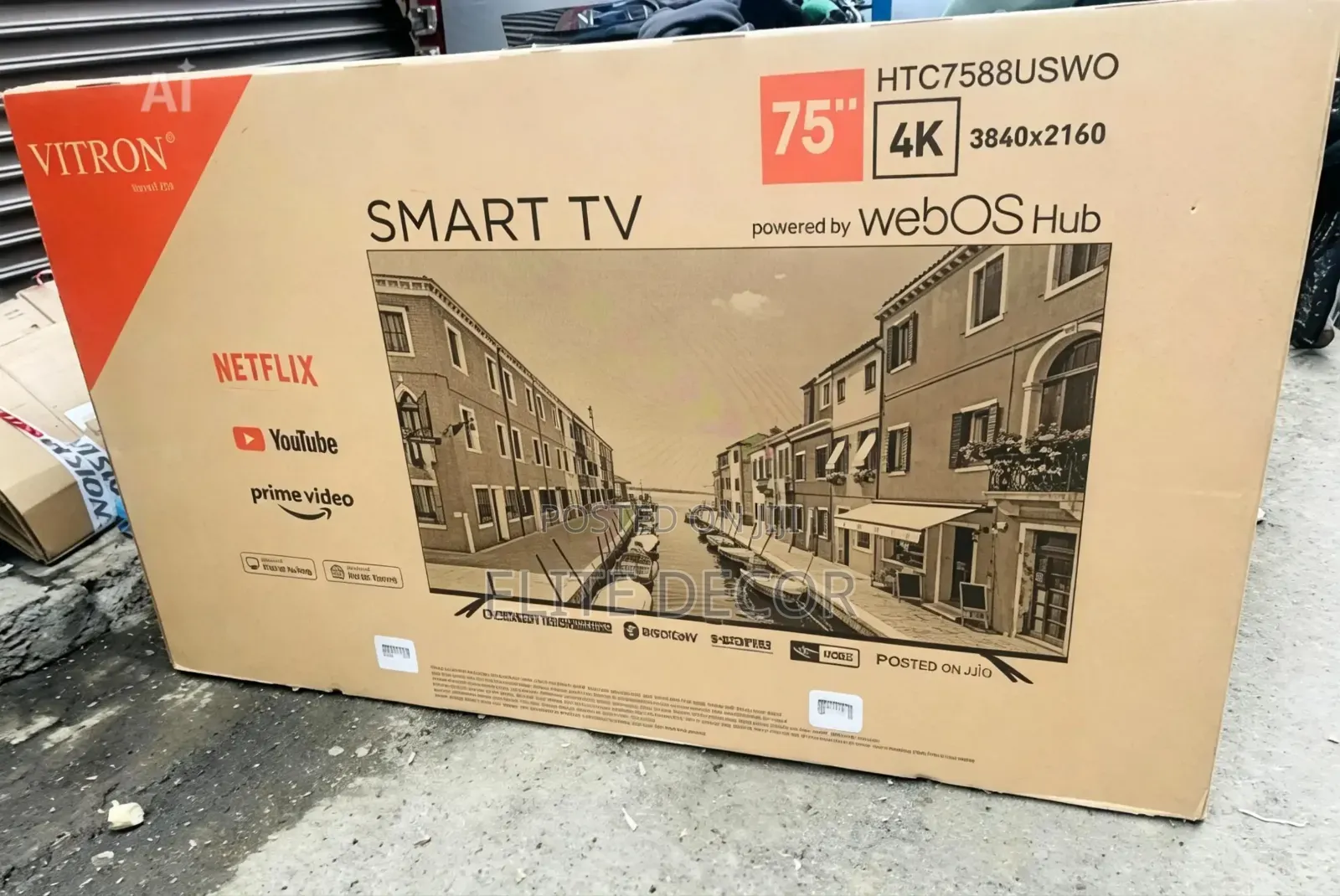 Vitron 75 Inch Uhd Smart Webos Tv – Frameless, Voice Control, Wi-Fi