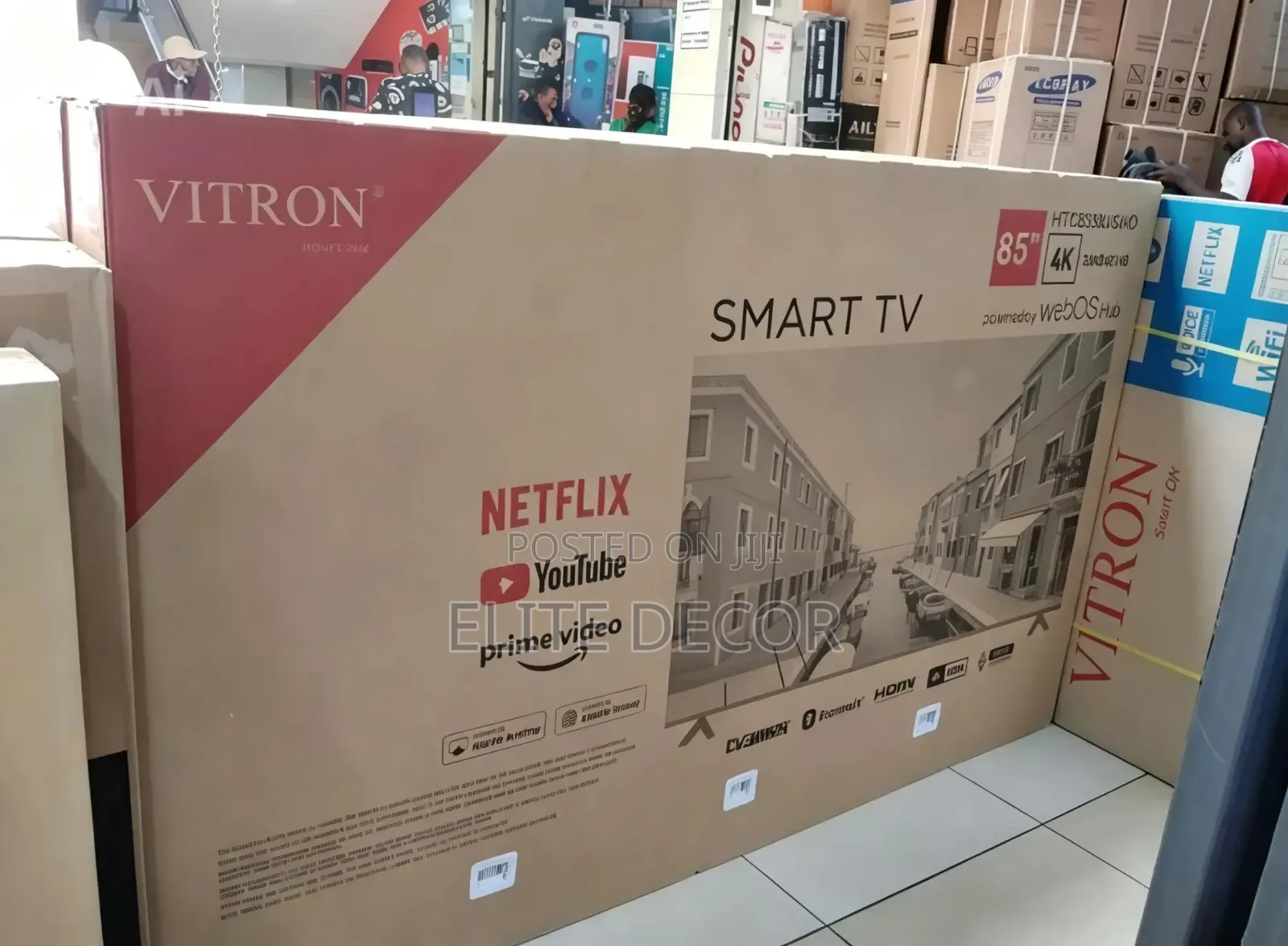 Vitron 85 Inch Uhd Smart Google Tv Voice Control, Wi-Fi Bluetooth