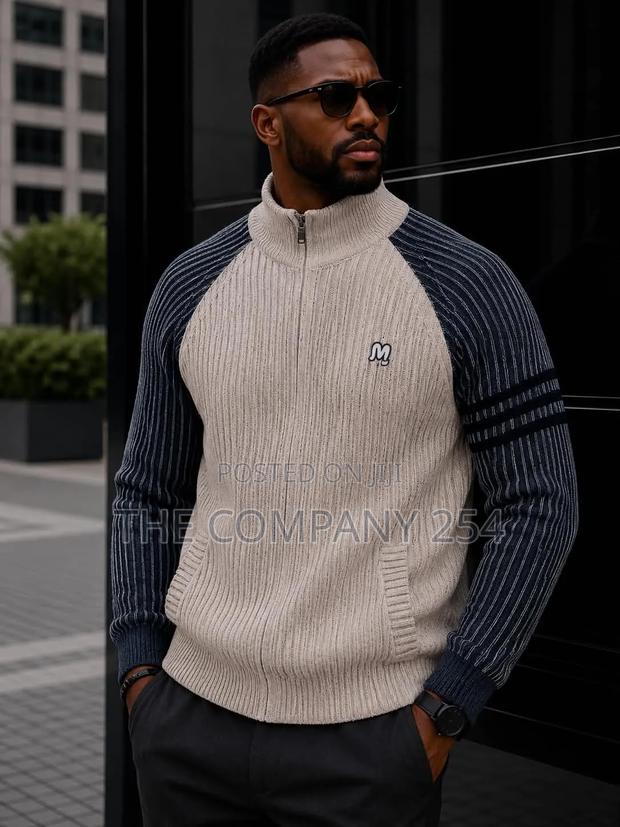 Quality Casual Designer Warm Zipper Sweater Available - thumbnail 6