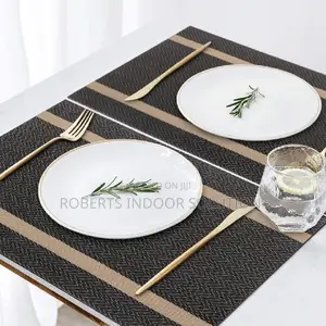 Easy-Clean Hollow-Out Leaf Pattern PVC Mats