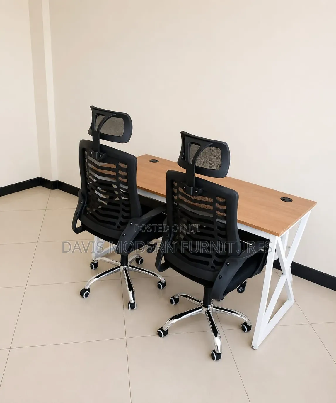 2-Person Workstation With Office Chair