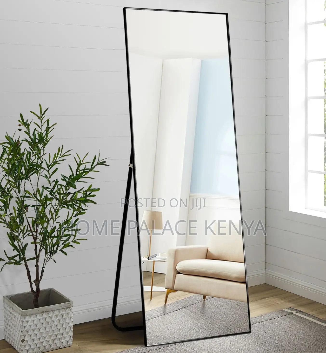 Full-Length Mirror: Lustre Anti Rust Standing Floor Mirror