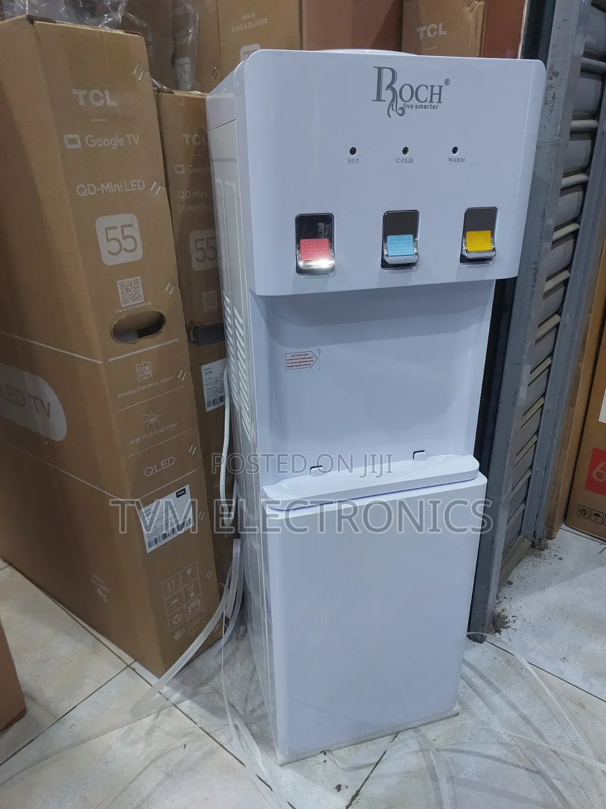 Roch 3-Tap Water Dispenser – Hot Cold Warm | Model RWD-20c (W) White