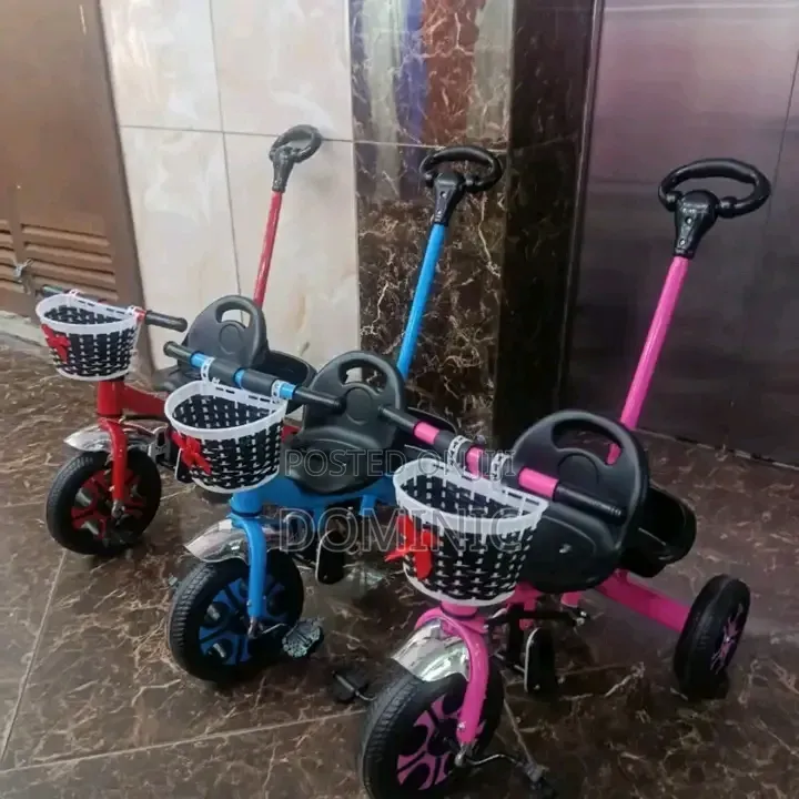 Tricycle With Push Handle