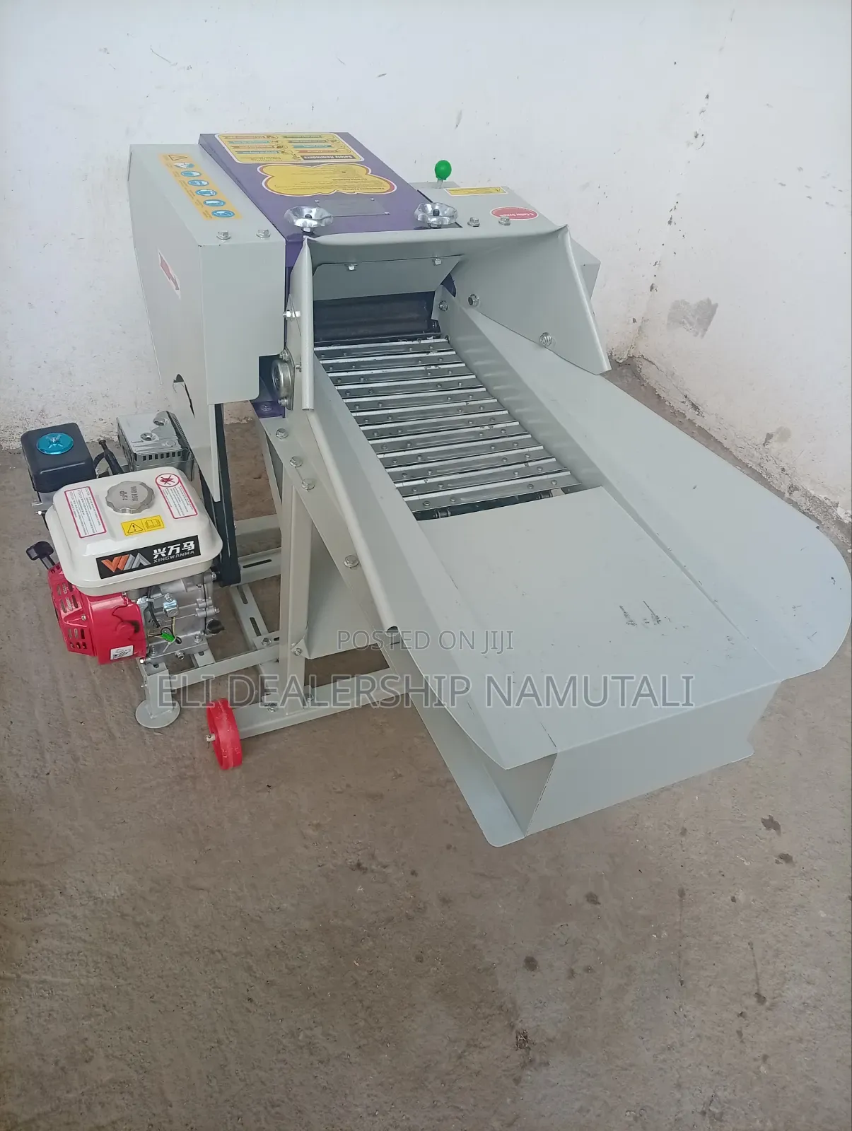 High Speed Chaff Cutter Machine 600kg/H Gasoline Engine 7.5hp
