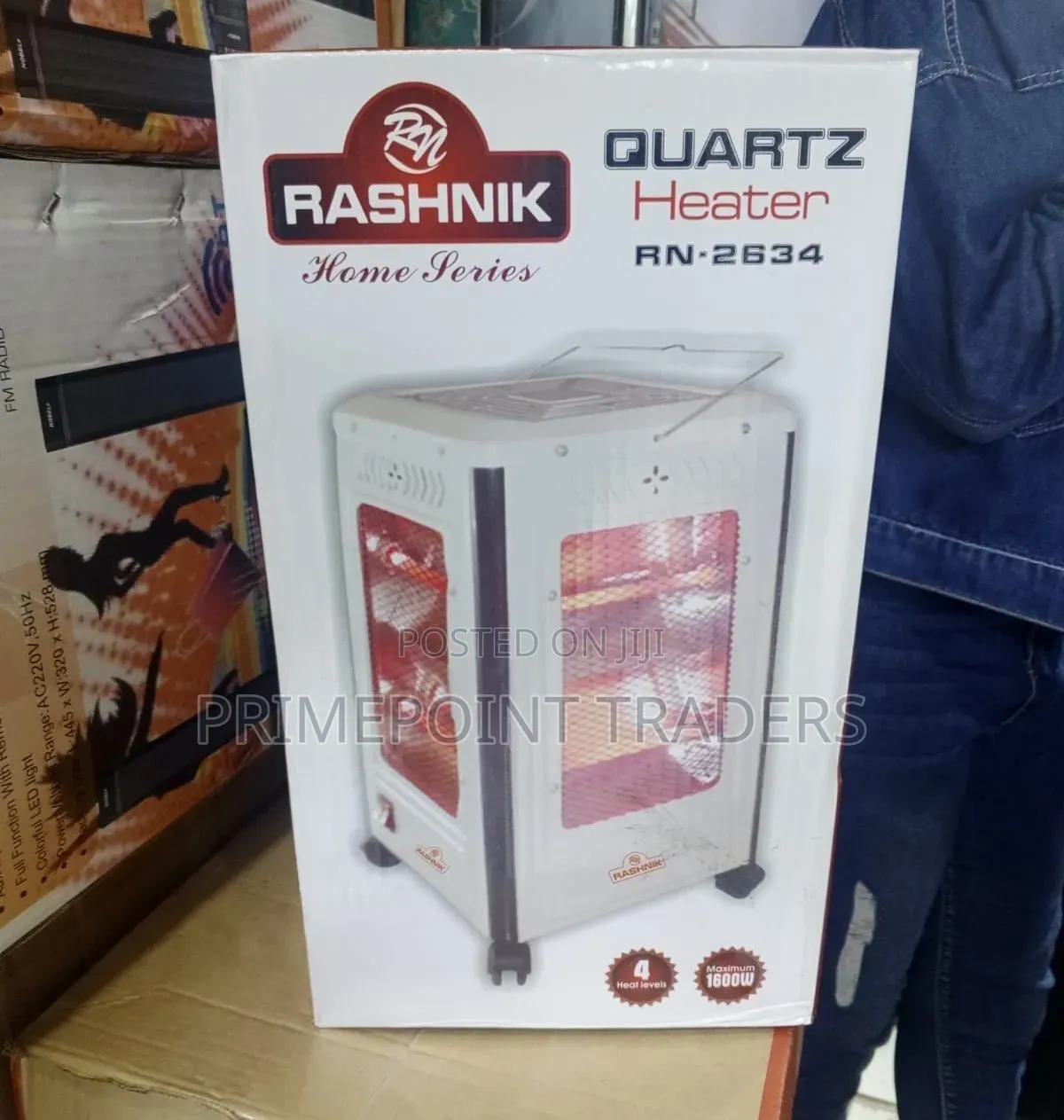 Rashnik 5 Sided Room Heater 5 Settings Heat Levels