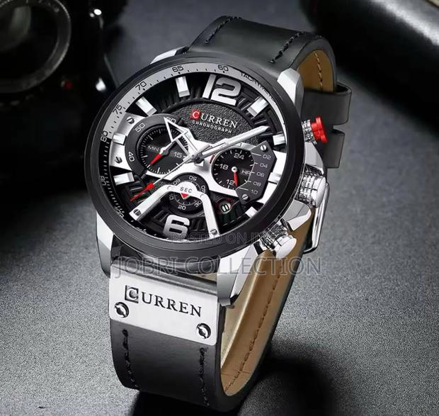 Curren Chronograph Leather Strap Watch - thumbnail 2