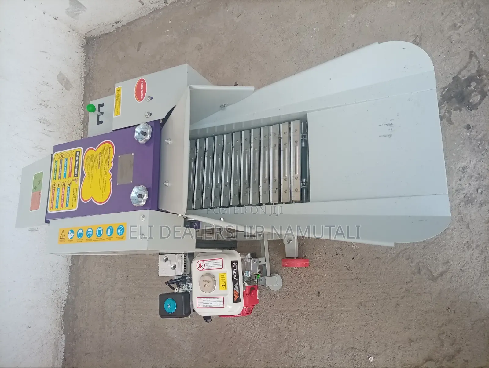 Animal Feed/Silage Chaff Cutter Machine Powered by 7.5hp Gasoline
