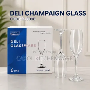 6 Pc Champagne Glass / 6 Pc Wine Glass